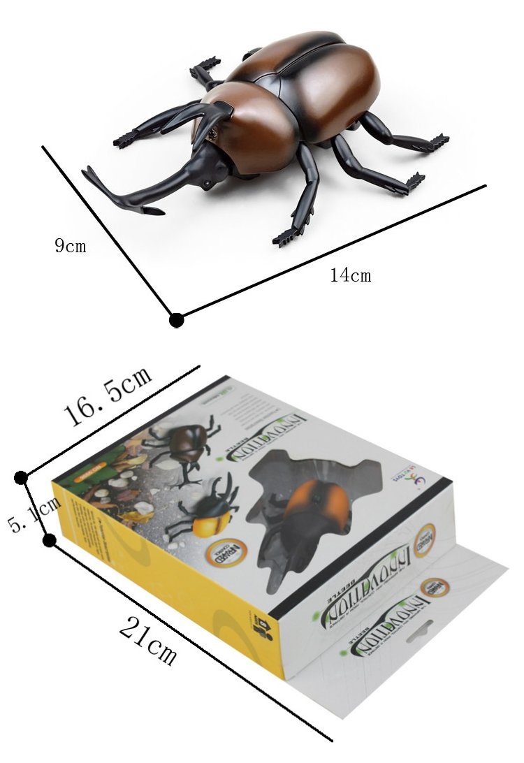 1 Pcs Infrared Rechargeable Remote Control Simulation Beetle RC Animal Toy 9996