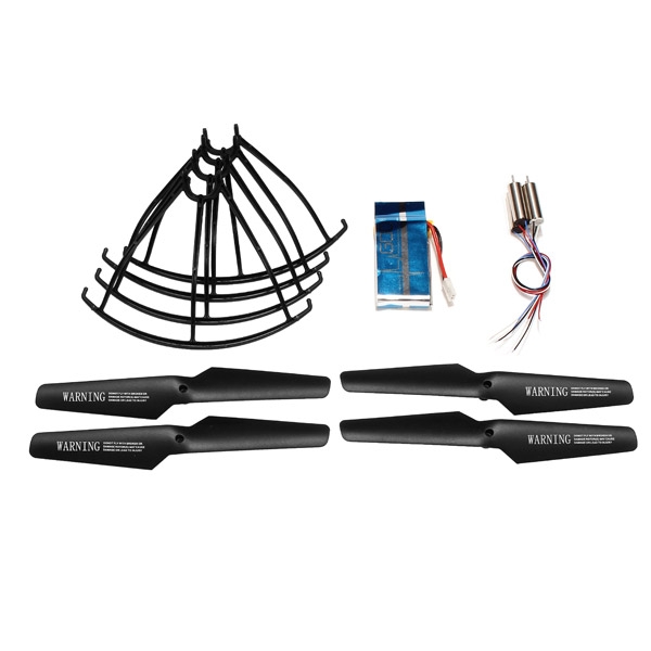 Syma X5 X5C RC Quadcopter Spare Parts Black Propellers+Protector+Motor+600mah Battery