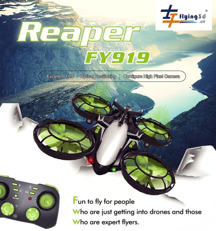 Flying3D FY919 Wifi FPV with Optical Positioning Somatosensory Direction Mode RC Quadcopter RTF