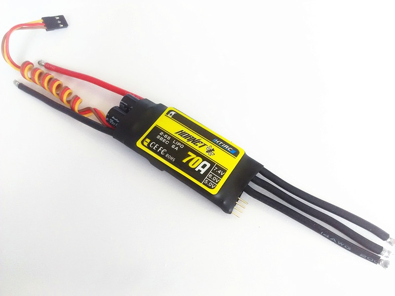 HTIRC Hornet 2-6S 70A Brushless ESC With 5V/6A BEC For RC Airplane