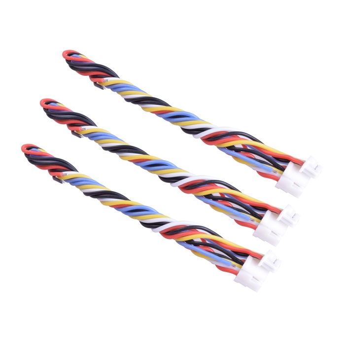 3PCS 5 Pin Silicone Cable for TBS UNIFY PRO HV/Race RunCam Swift 2/Owl 2