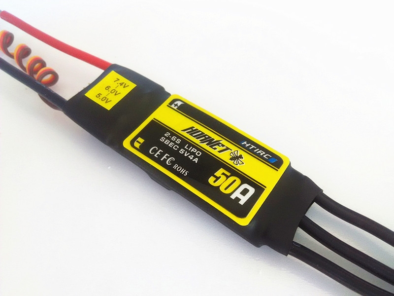 Htirc Hornet Series 50A 2-6S Brushless ESC With 5V/4A SBEC For RC Airplane