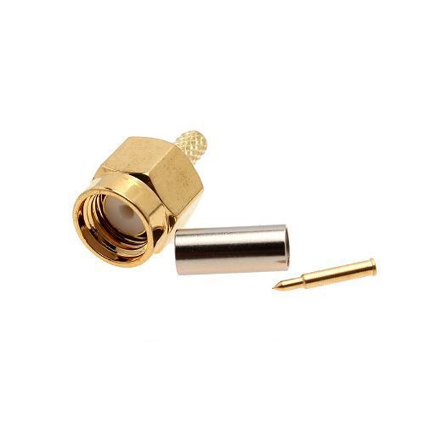 2PCS SMA Male 50-1.5 RF connector For RG174 RG316 LMR100 Cable