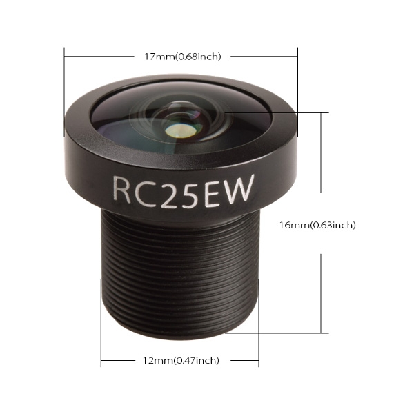 FOV 130 Degree 1/1.8 2.5mm Wide Angle FPV Camera Lens for RunCam Eagle2 16:9"