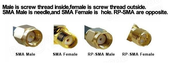 2PCS RP-SMA Male to RP-SMA Male RF Connector Adapter RP-SMA-JJ