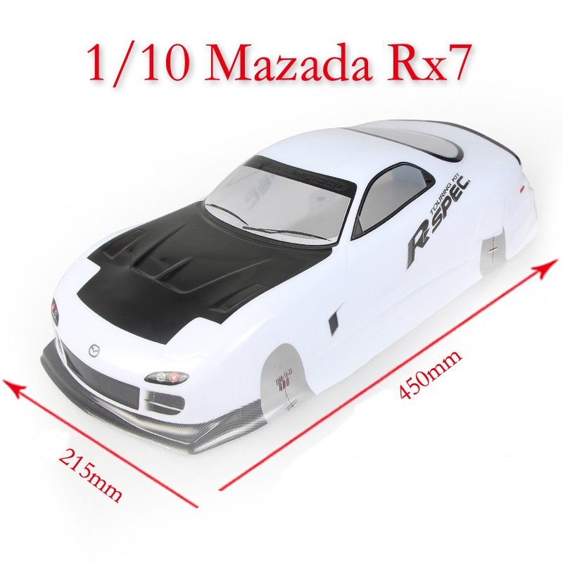 210X460MM Tamiya Body Shell Mazda RX-7 EP 016# For 1/10 On Road Drift RC Car Parts