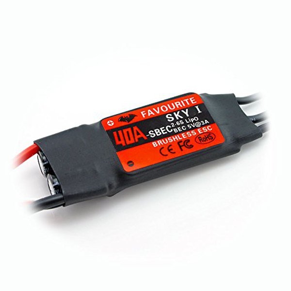 Favourite FVT Sky Series 40A 2-6S Brushless ESC With 5V 3A SBEC For RC Airplane