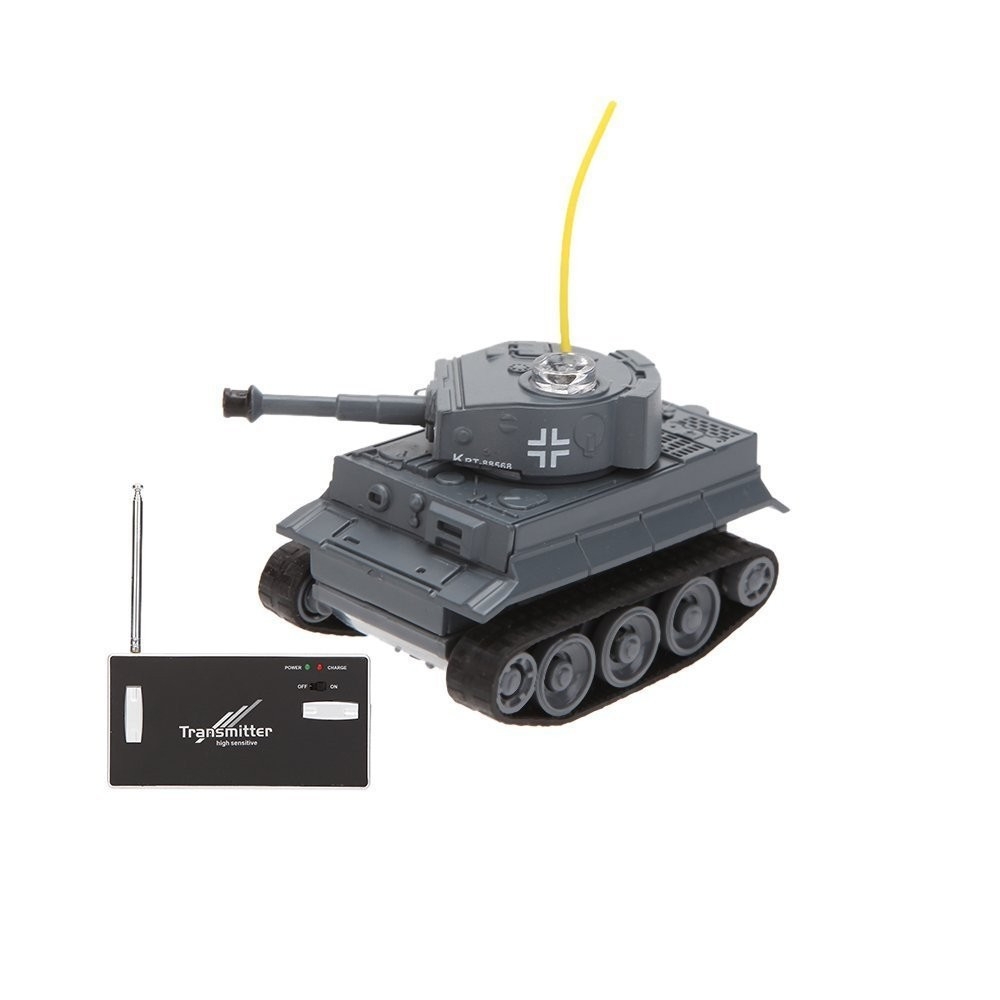 Happy Cow 777-215 4CH 68*41*40mm Mini Radio RC Car Army Battle Infrared Tank With Light Toy