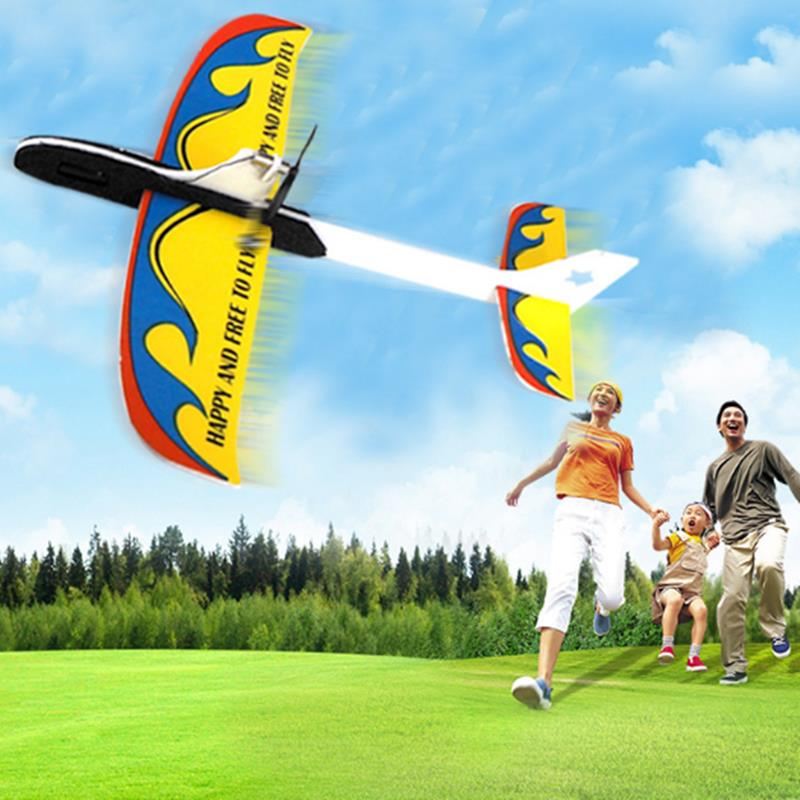 PP+EPP 295mm Wingspan Super Capacitor Electric Coreless Hand Throwing Free-flying Glider RC Airplane - Photo: 1