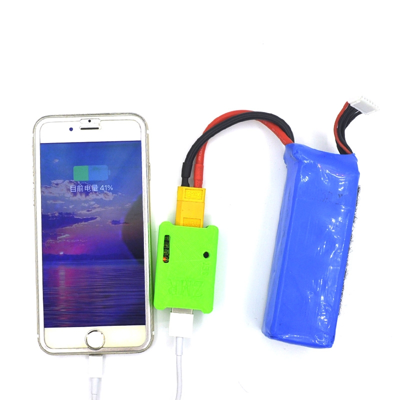 ZMR FPV Racing Outdoor Battery Charger to Mobile Phone / Drone 5.2V-26V 1.5A with Alarm XT60 Plug