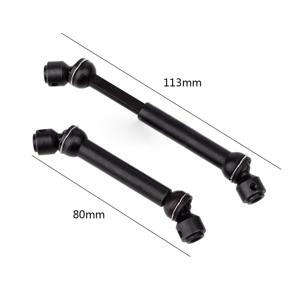 2pcs Stainless Steel Drive Shaft Drive Axle RC Crawlers Car 88-113mm 112-152mm For Axial SCX10 RC4WD