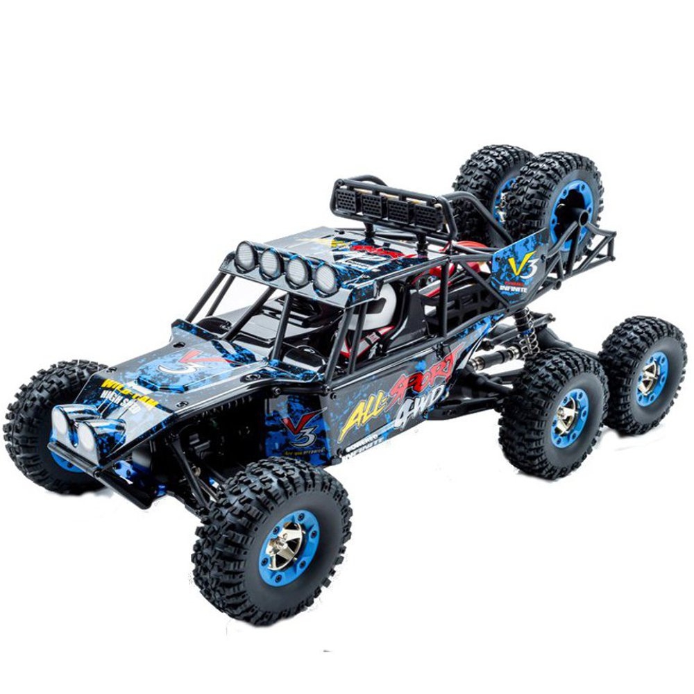 Wltoys 12628 1/12 2.4G 6WD Rc Car 550 Brushed 40km/h Rock Crawler With LED Light RTR Toy