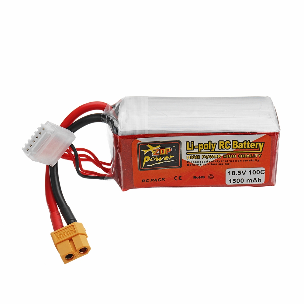 ZOP POWER 18.5V 1500mAH 100C 5S Lipo Battery With XT60 Plug For FPV Racing Drone