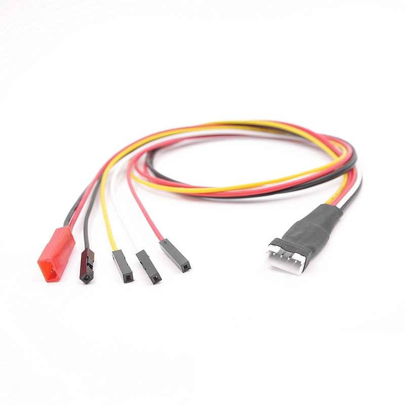 Lawmate 50cm JST-PH 2.0mm Dupont 2.54mm 4P 1007#24 Silicone Cable Wire For FPV AV Transmitter
