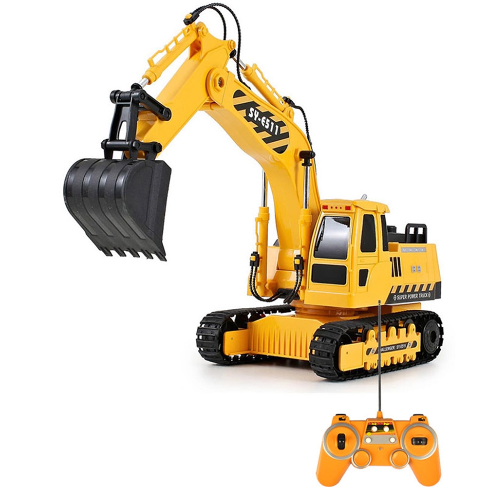 Double Eagle E511-003 1/20 2.4G 8CH Rc Car Excavator Engineering Truck W/ Light Sound Toys
