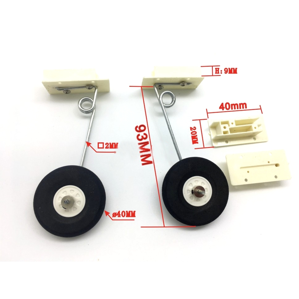 KT EPP Landing Gear 40mm Wheel For RC Airplane Spare Part