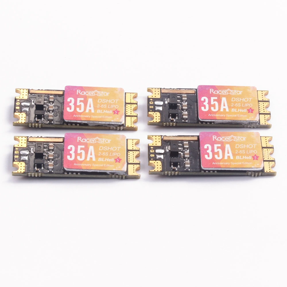 Anniversary Special Edition 4 PCS Racerstar SPROG X 35A BLheli_S 2-6S DShot600 ESC 4g for RC Drone