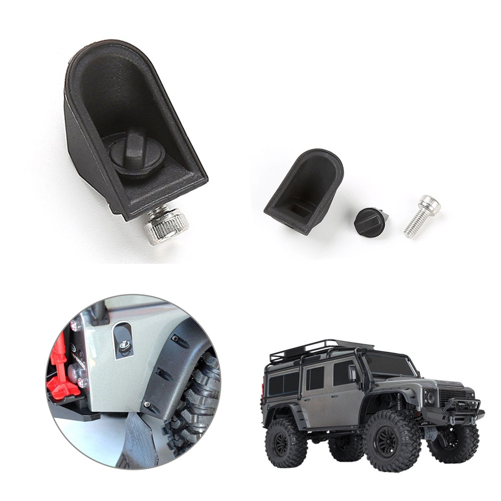 Black Rubber Plastic Fuel Tank Cap Cover for TRX-4 Traxxas Crawler Rc Car Parts