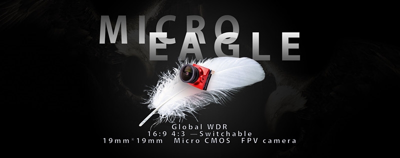RunCam Micro Eagle 800TVL Global WDR 16:9/4:3 Switchable FPV Camera With DVR01 Mini FPV DVR Module
