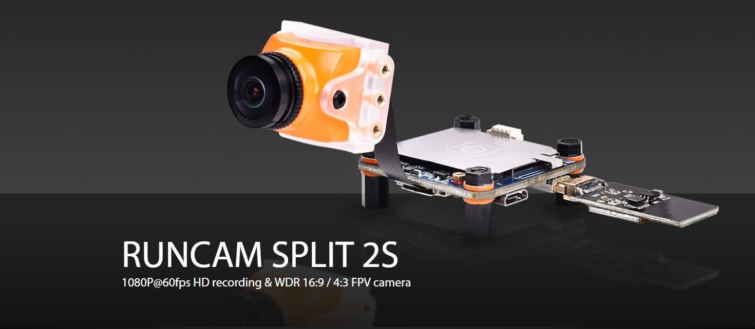 RunCam Split 2S FOV 170 Degree Super WDR Mini FPV Camera 1080P 60fps DVR HD Recording OSD for RC Drone
