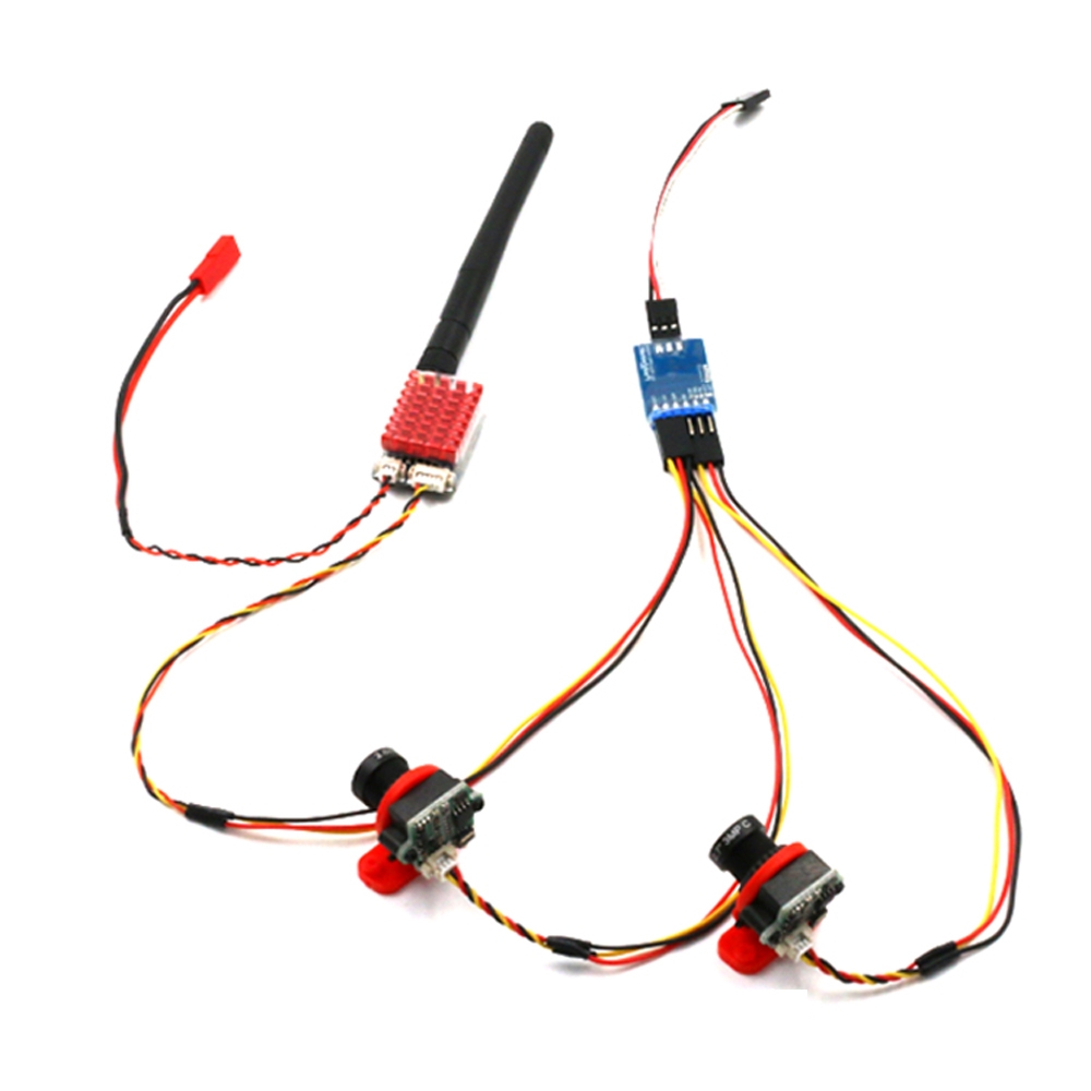 5.8GHz 40CH 25mW/600mW Switchable Transmitter VTX 1km With Dual Camera For FPV RC Drone