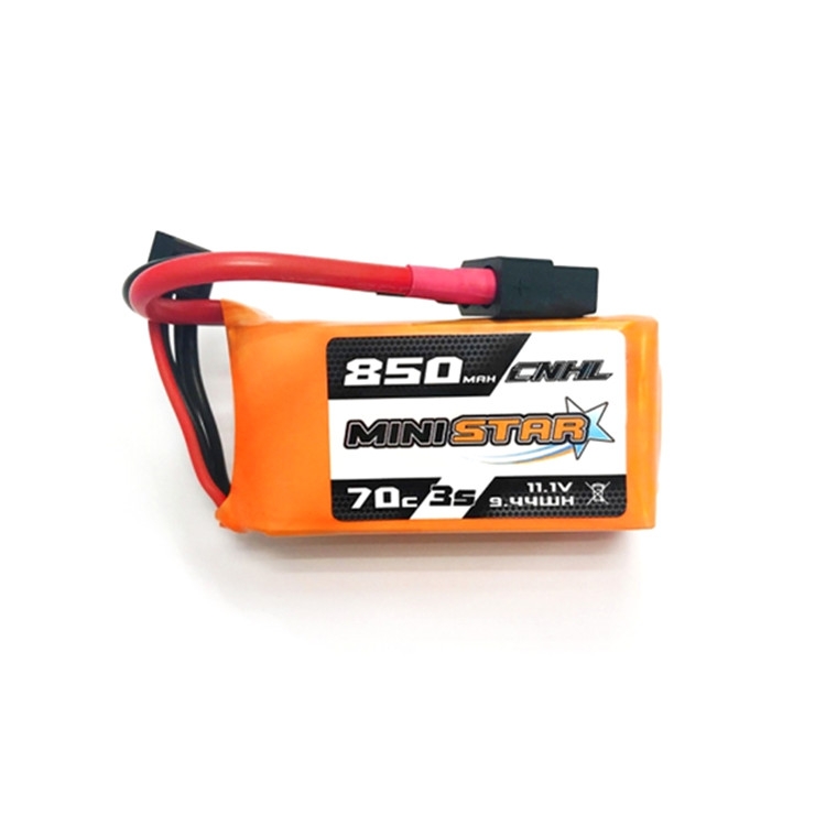 CNHL MiniStar 850mAh 11.1V 3S 70C Lipo Battery XT60 Plug for RC Drone FPV Racing