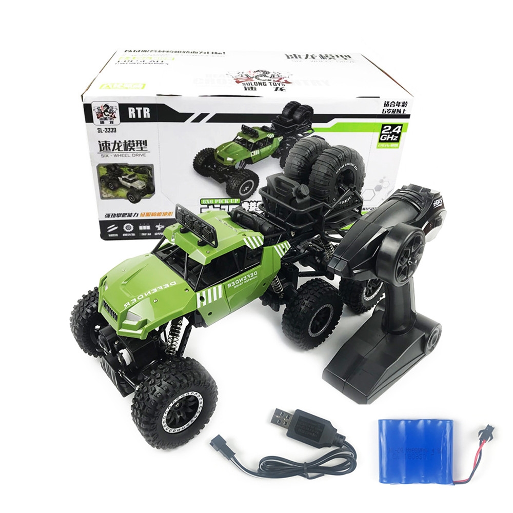 SuLong Toys SL-3339 1/14 2.4G 6WD 20km/h Rc Car Off-Road Pick-up Truck RTR Toy