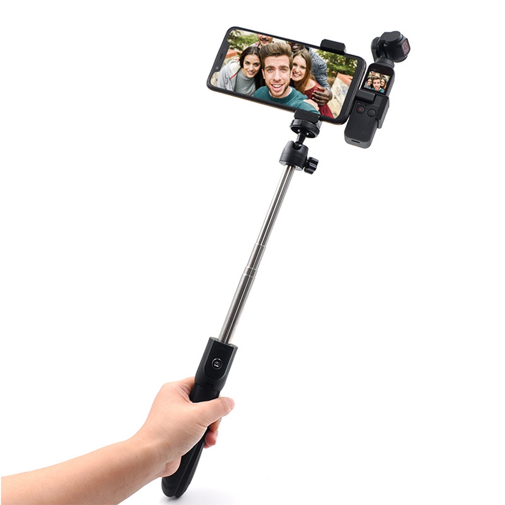 STARTRC Gimbal Expansion Bracket and Aluminum Alloy Mobile Phone Clip and Tripod Selfie Stick Set For DJI OSMO Pocket Gimbal