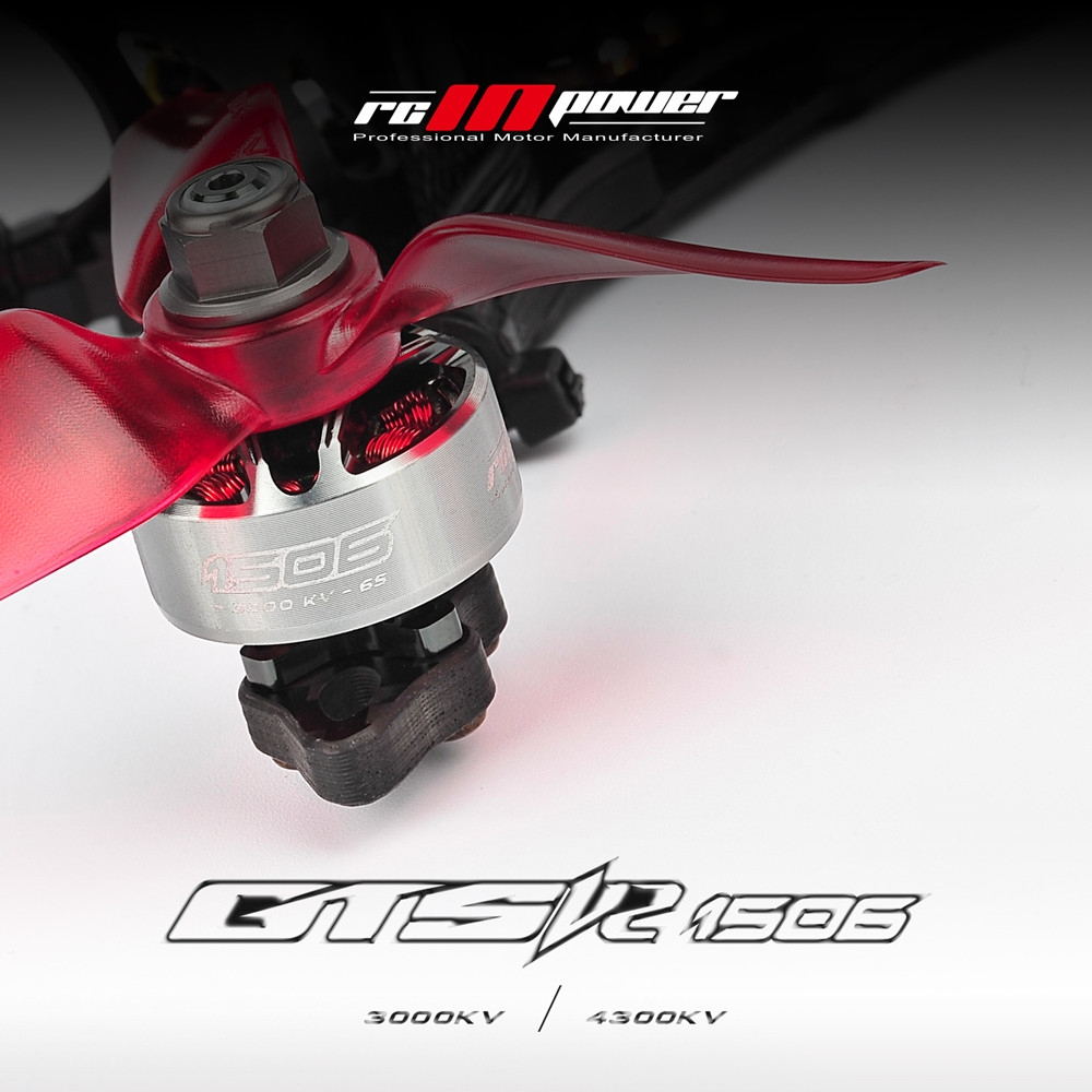 RCINPower GTS-V2 1506 3000KV 4300KV 4-6S Brushless Motor for RC Drone FPV Racing