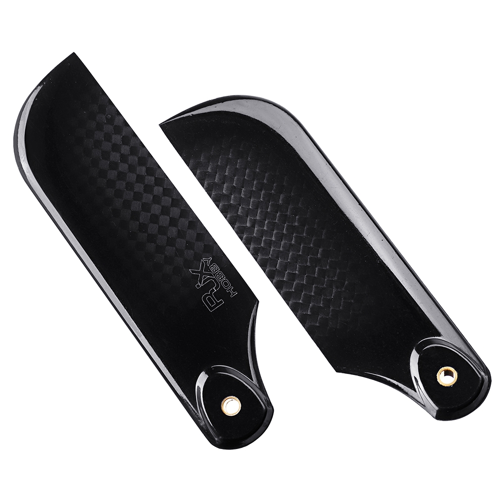 1Pair RJX 80mm 3K Carbon Fiber Tail Blade For 500 RC Helicopter