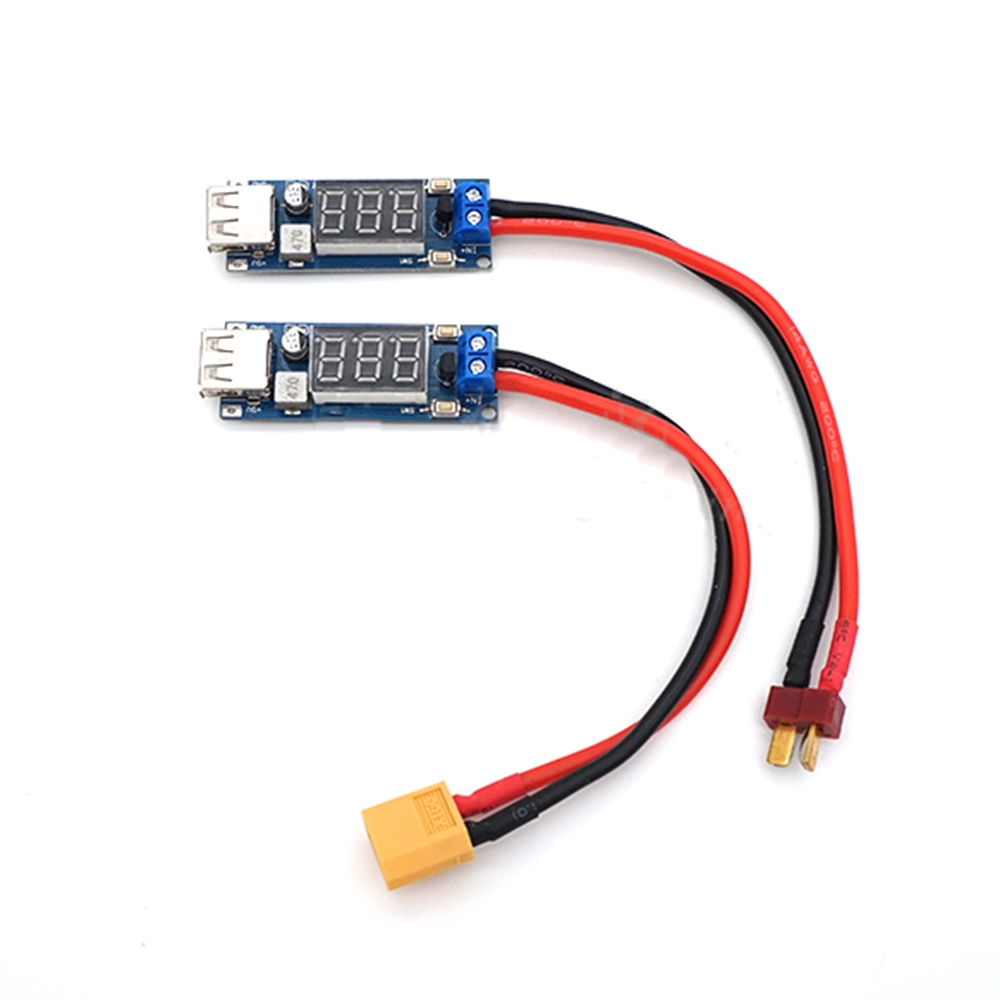 2-6S Lipo Battery T Plug XT60 Plug Charger Module Överföring till USB 5V 2A för telefonladdning utomhus