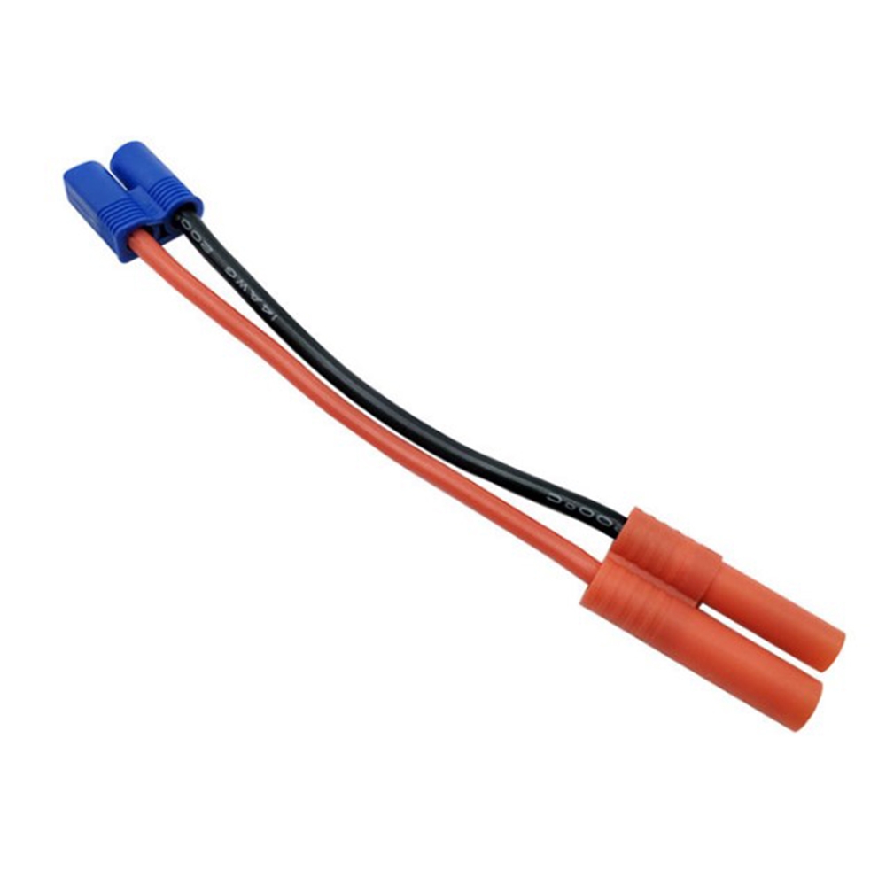 EC3 Male Plug Transfer 4.0 Banana Plug HXT4.0 Cable Wire For RC Models