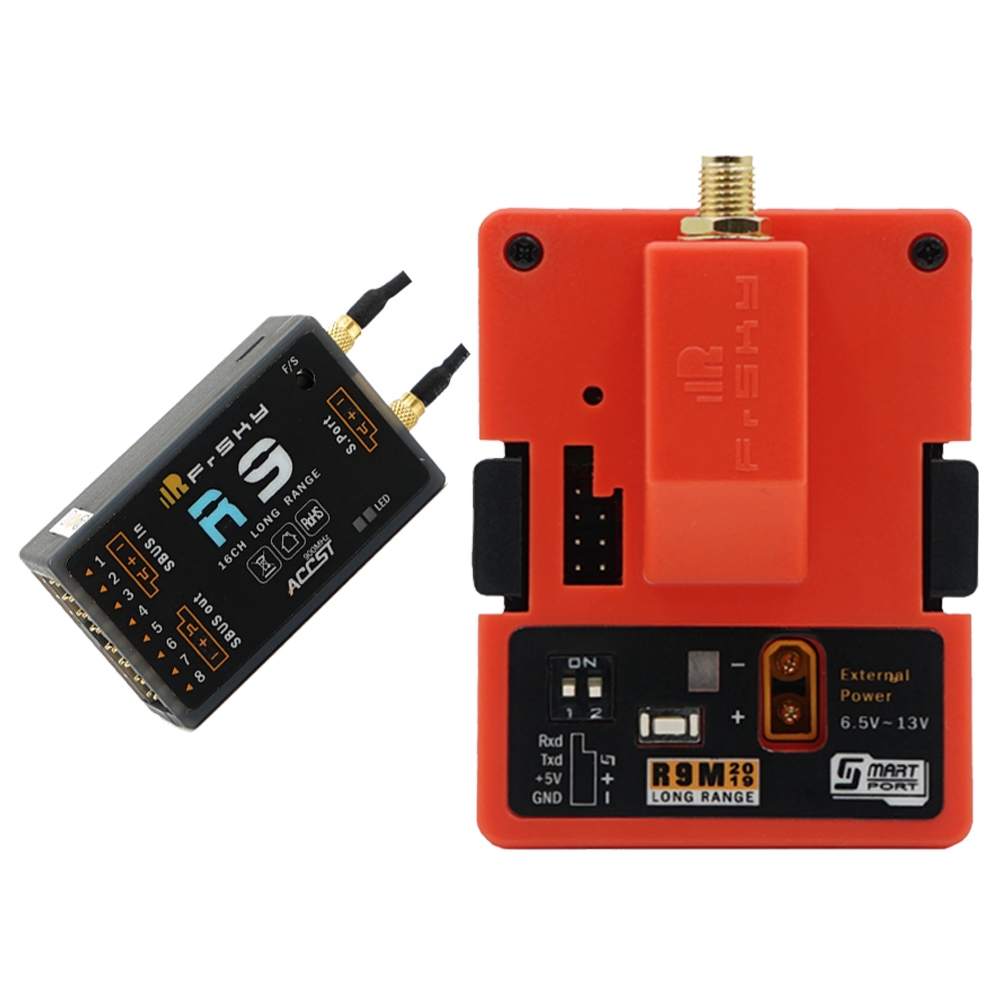 FrSky R9M 2019 900MHz Long Range Transmitter Module & R9 Receiver with R9 T Antenna Combo