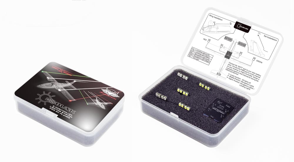 SonicModell Binary 1200mm Twin Motor FPV Airplane RC Airplane Spare Part DUSK LED Lighting System