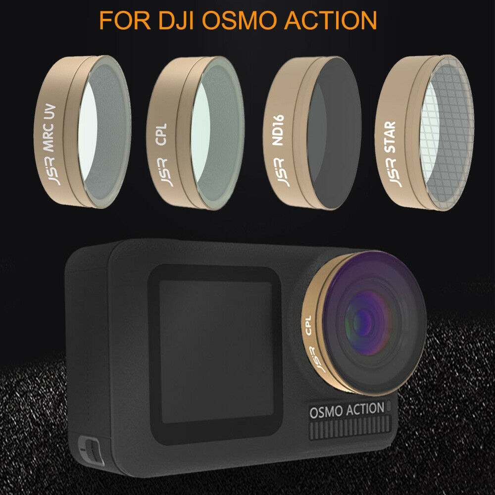 Optical Glass Lens Filter UV CPL ND STAR Kit for DJI OSMO ACTION Sports Camera