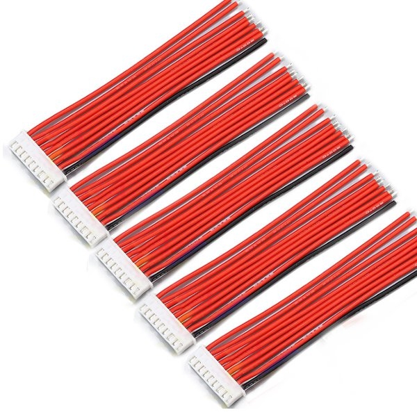 5PCS 8S 9Pin 2.54XH 30cm Lipo Battery Charger Silicone Wire Balance Extension Cable