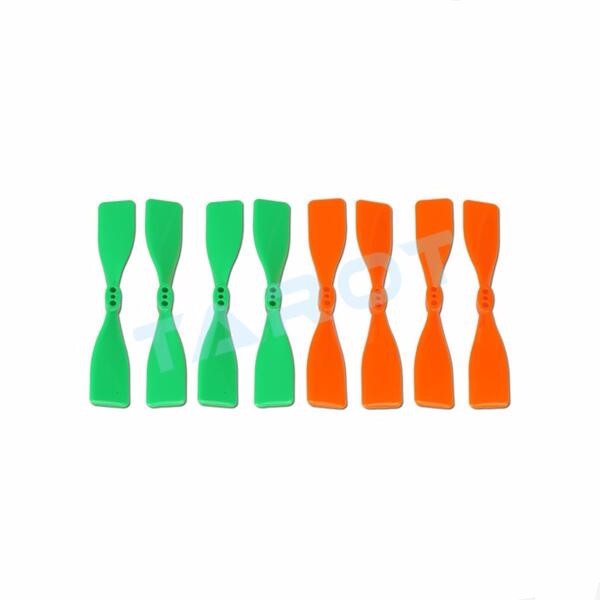 Tarot TL150S3 3 Inch Square Propeller 4 CW & 4 CCW Orange and Green 