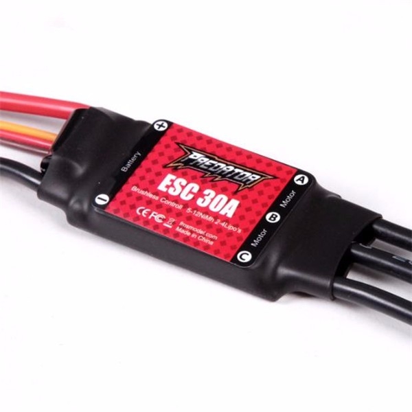 FMS Predator 30A Brushless ESC With 2A Linear BEC T TX60 Plug for RC Models