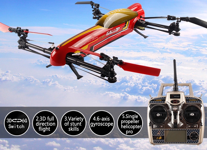 WLtoys V383 500 Electric 3D 6G 6CH 50A ESC RC Quadcopter 