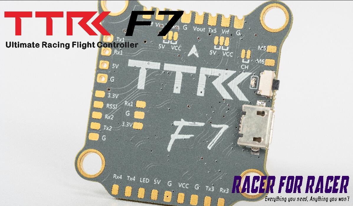 TransTEC F7 F722 3-6S Betaflight Flight Controller OSD MPU6000 Uarts 5 5V/3A BEC 30x30mm