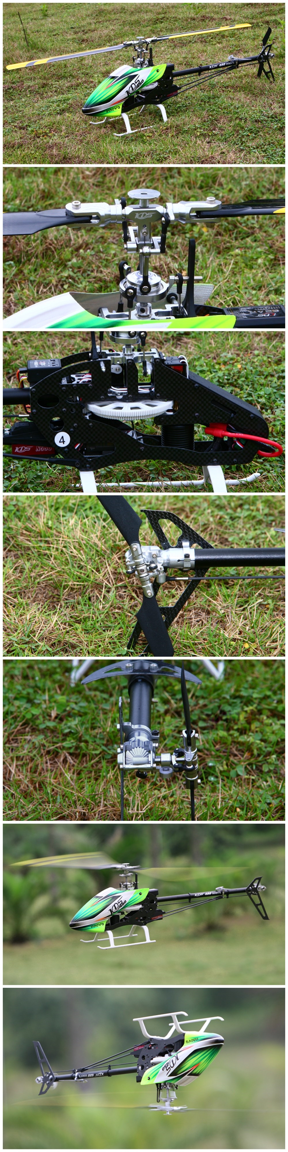 KDS 450BD FBL 6CH 3D Flying RC Helicopter RTF With EBAR V2 Gyro' - Photo: 1