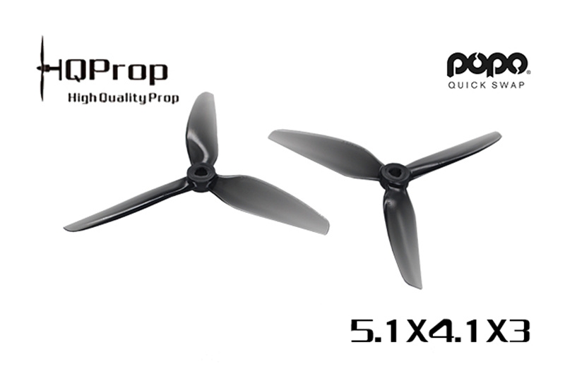 HQProp DP5.1X4.1X3 3-blade 5.1Inch Poly Carbonate POPO Propeller 2CW+2CCW