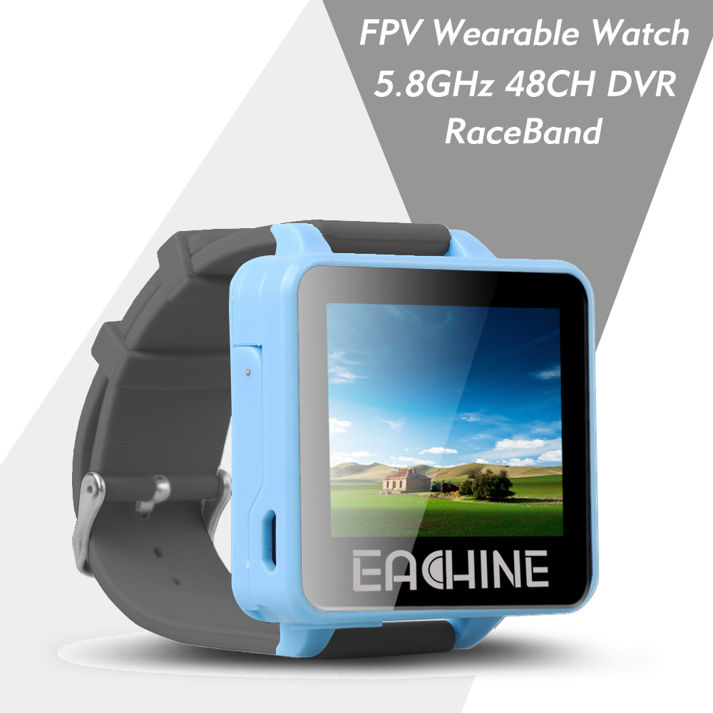 Eachine RD200 2" 5.8GHz 48CH FPV Wearable Watch DVR RaceBand Monitor Receiver OSD Built-in Battery Support AV-In for FPV RC Drone Transmitter Mount
