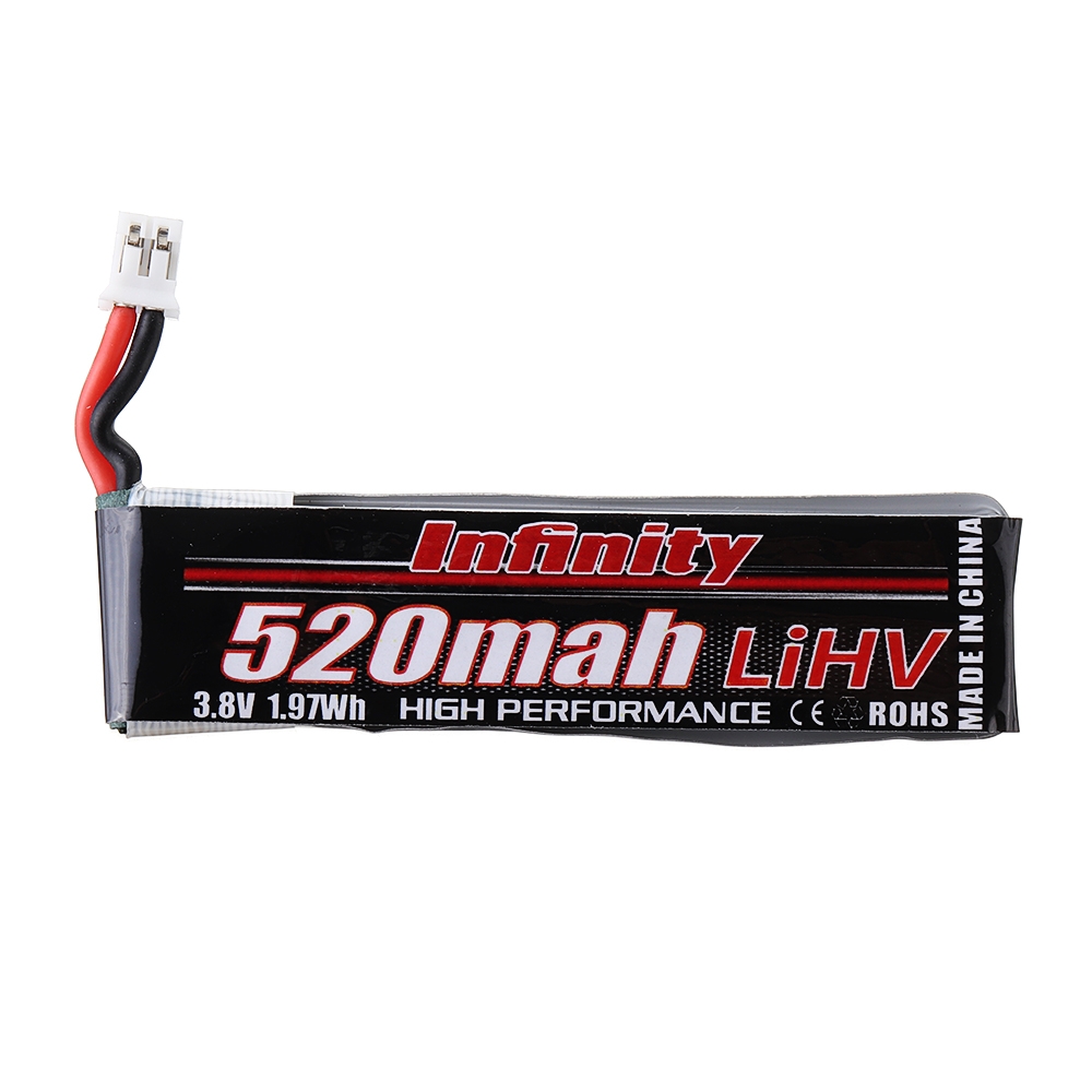AHTECH Infinity 3.8V 520mAh 85C 1S HV 4.35V Lipo Battery PH2.0 Plug for Emax Tinyhawk Kingkong/LDARC TINY