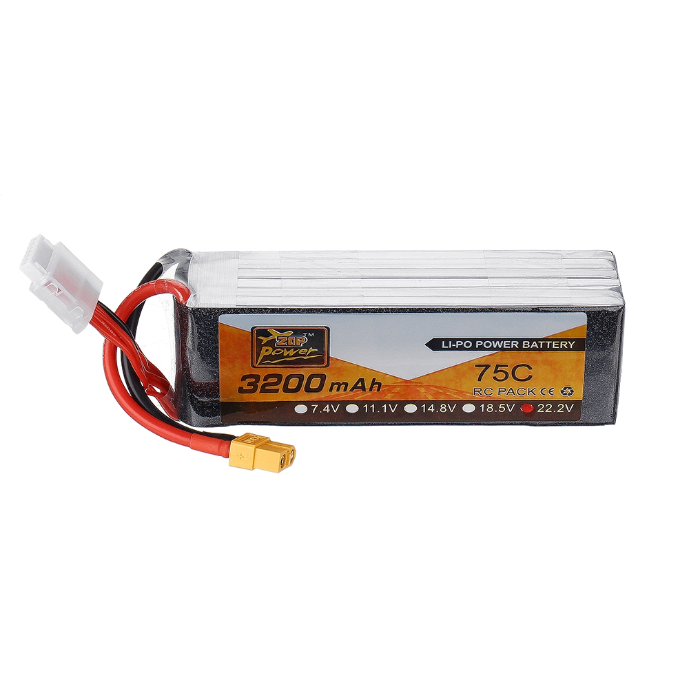 ZOP Power 22.2V 3200MAH 75C 6S Lipo Battery XT60 Plug for RC Model