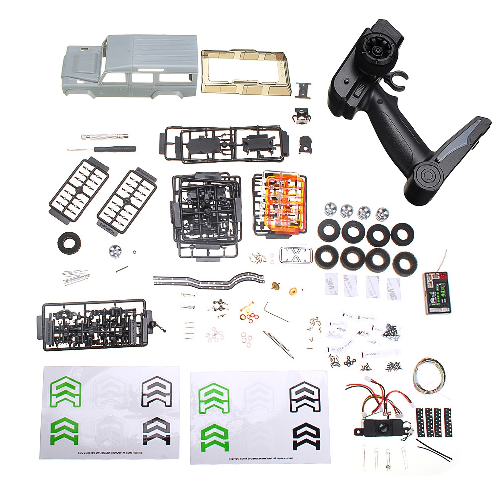 Orlandoo-Hunter OH32A03 1/32 DIY Kit Unpainted RC Car Rock Crawler w/ Electronic Parts