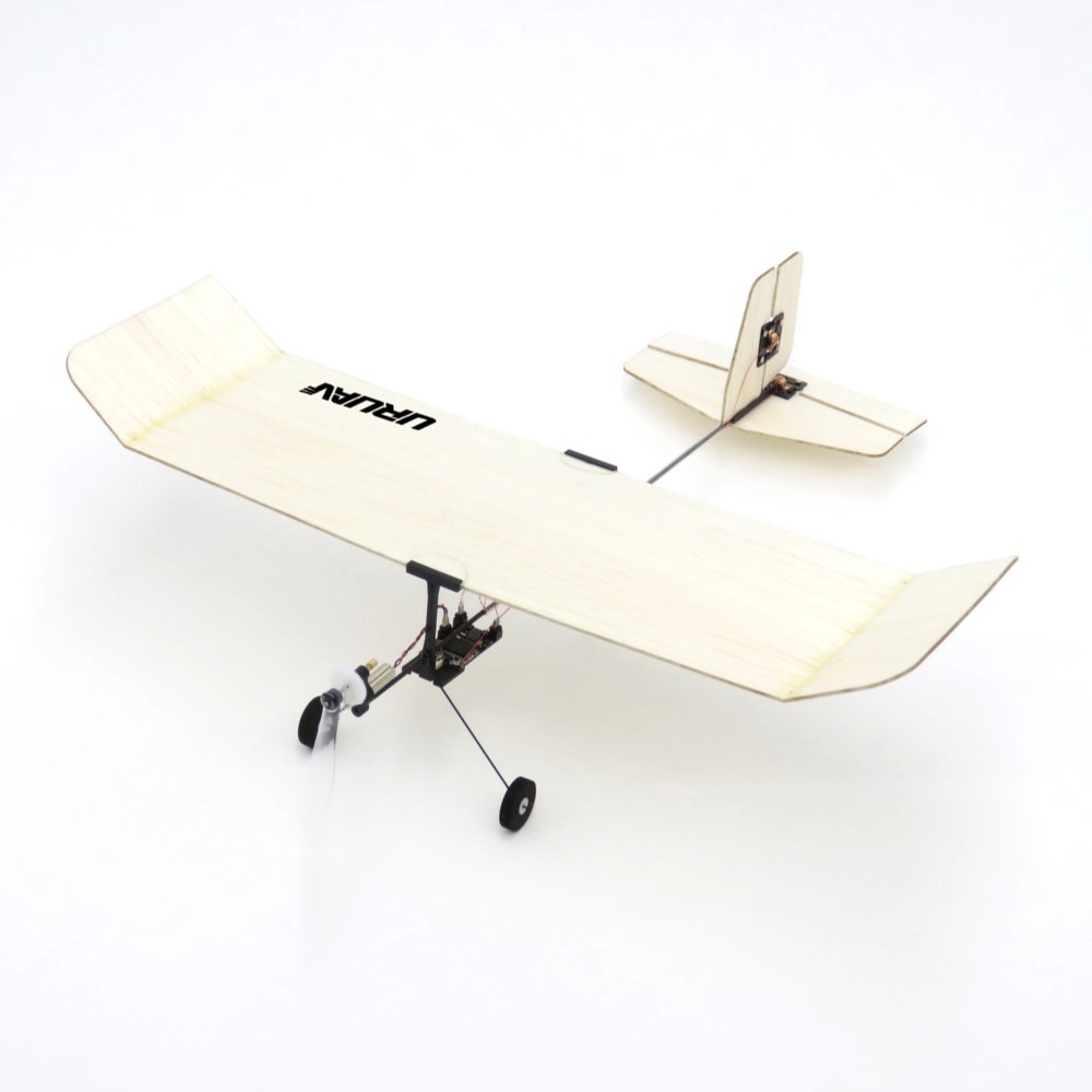 URUAV M1-Wasp 224mm Wingspan Balsa Wood / PP Board Optional Carbon Fiber Beginner Indoor RC Airplane KIT