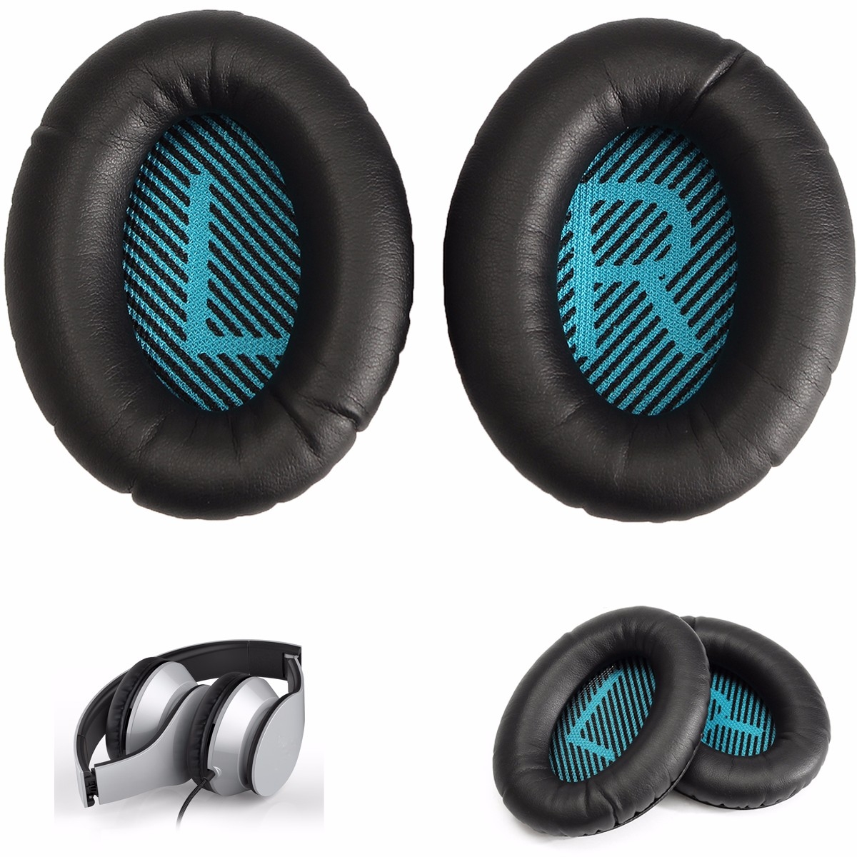 2 Pairs Replacement Headphone Ear Cushion Earpads Cover For Boses QC25