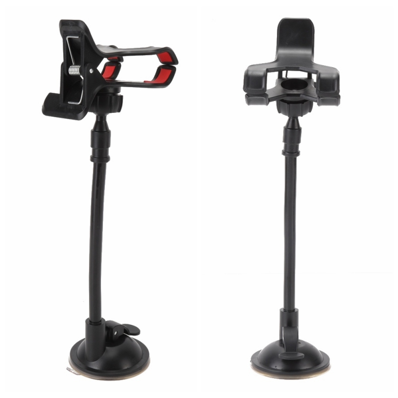 Debbie GS05 Phone Support Holder Stand with Ball-joint 360° Rotation Flexible Pole Suction Cup for Guitar