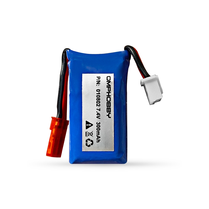 OMPHOBBY T720 7.4V 300mAh LiPo RC Battery JST for RC Airplane Quadcopter